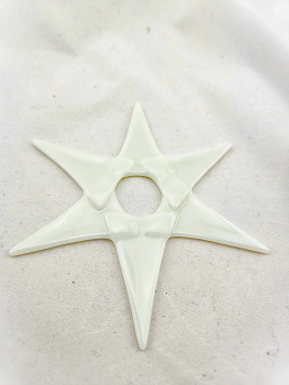 Fusing Glas Stern weiß zum Hängen